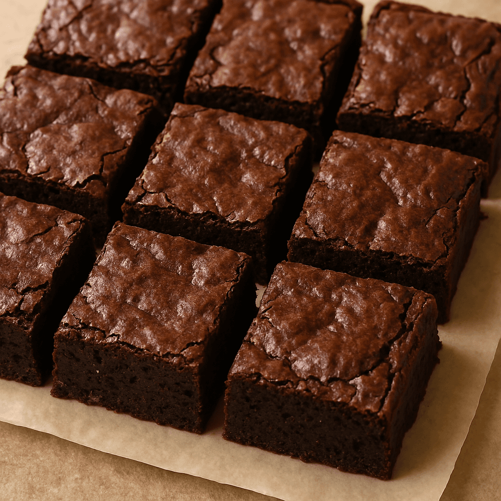 Fudgy Dark Chocolate Brownies