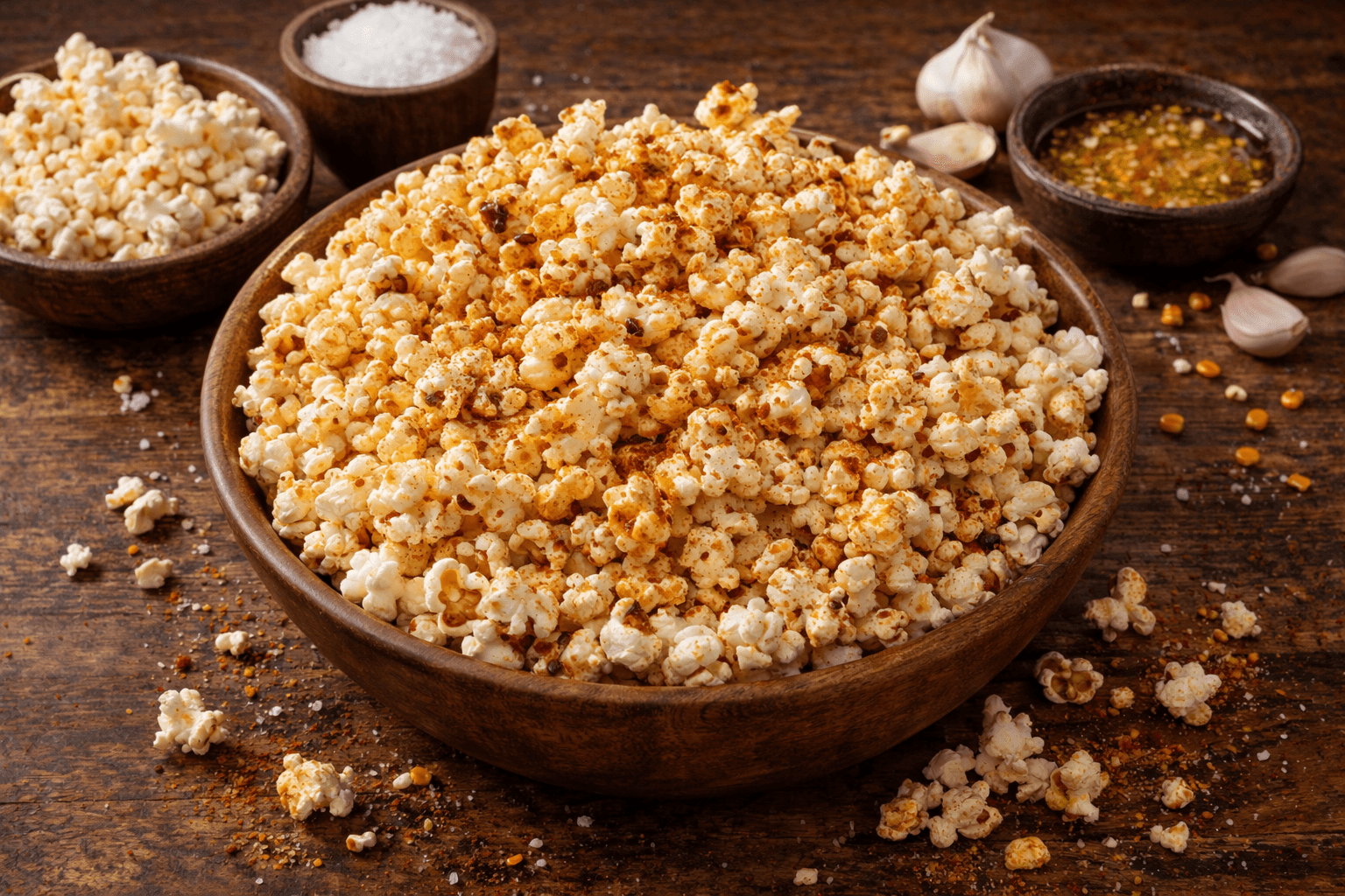 Spicy Garlic Popcorn