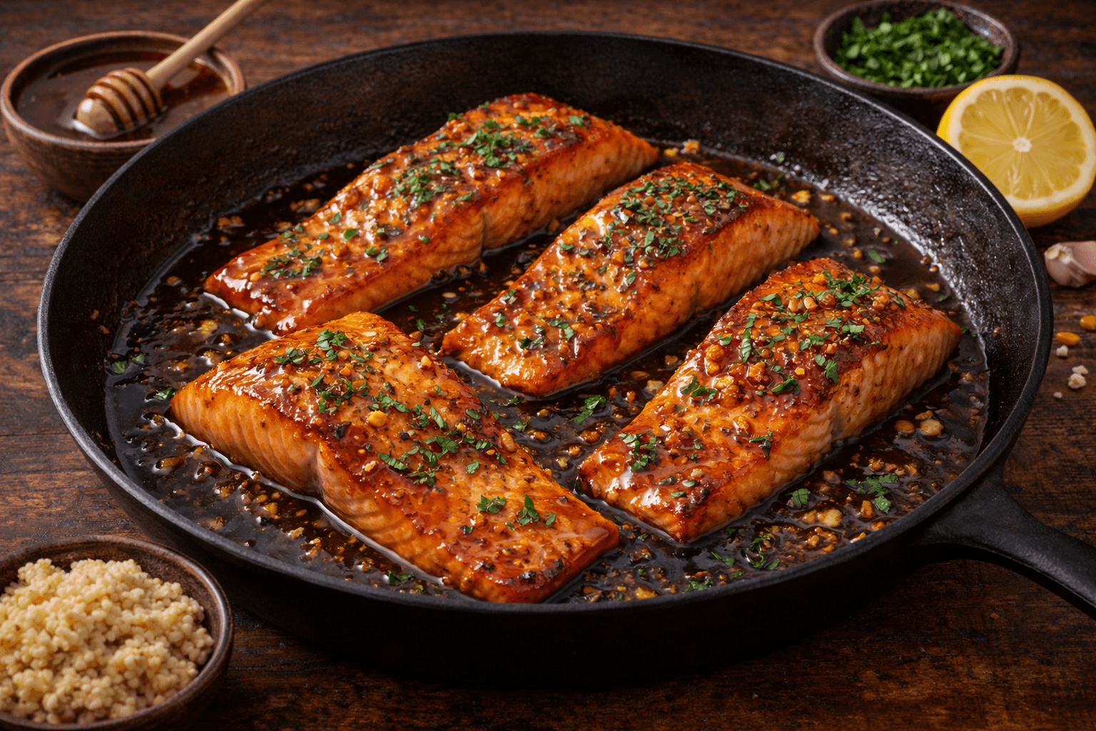 Honey Glazed Salmon